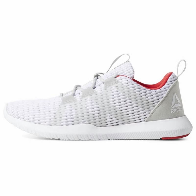 Adidasi Training Reebok Reago Pulse Barbati Albi/Gri/Rosii Romania SL6415PS